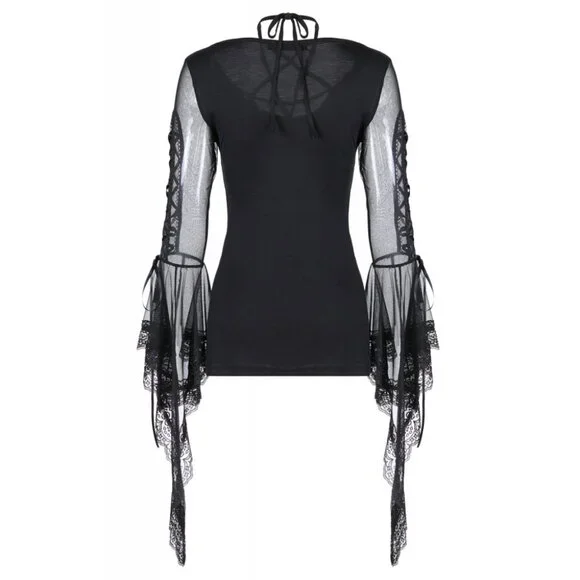 Romantic Delusions Pentagram Lace Top - Picture 3 of 9